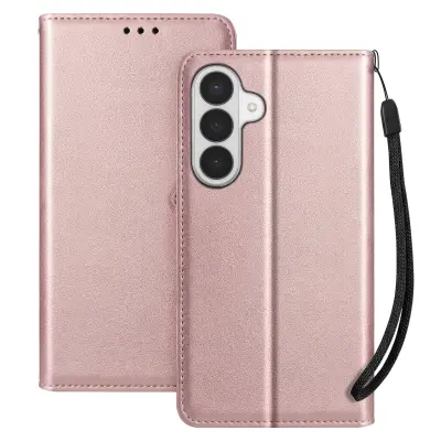 Denarnica etui Galaxy S26 Plus, trak in video stojalo, Šampanjec roza