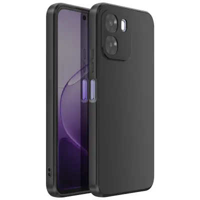 Ovitek za Oppo A6x Pro iz mehkega silikona Protiudarni Oleofoben, Črna