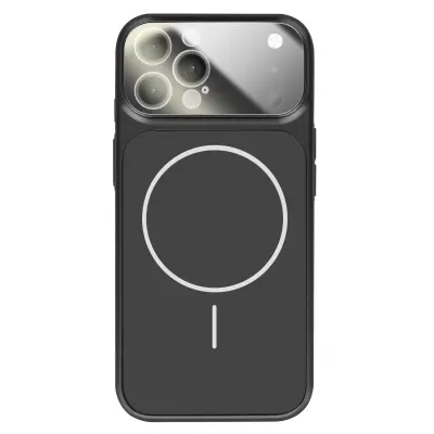 Ovitek za iPhone 12 Pro MagSafe mat steklo AG Glass, Črna