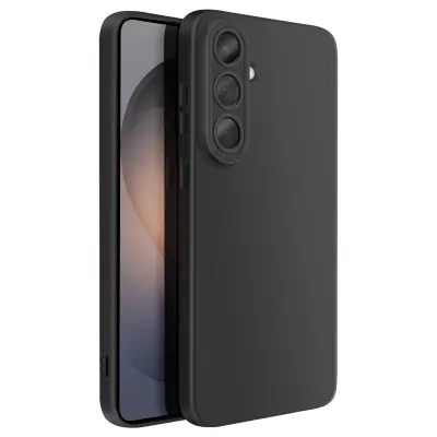 Mehak silikonski ovitek za Galaxy S26 Plus z ojačanim blokom kamere, Črna