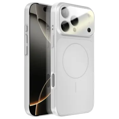 Trd MagSafe ovitek za iPhone 16 Pro Max z zaščito kamere, Srebrna