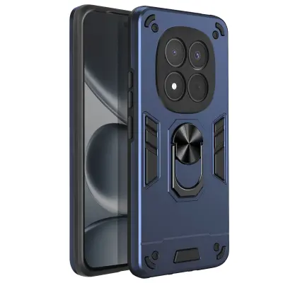 Ovitek za Redmi Note 15 Pro 5G – magnetni obroč stojalo, Modra