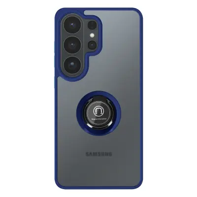 Ovitek za Galaxy S26 Ultra – obroč stojalo in magnetno pritrditev, Modra