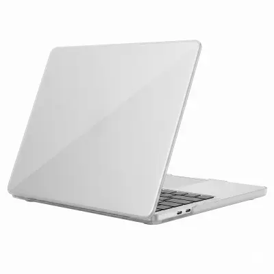 Ovitek za MacBook Neo 13" 2026 Trdi z Nedrsečimi Podlogami, Prozorna