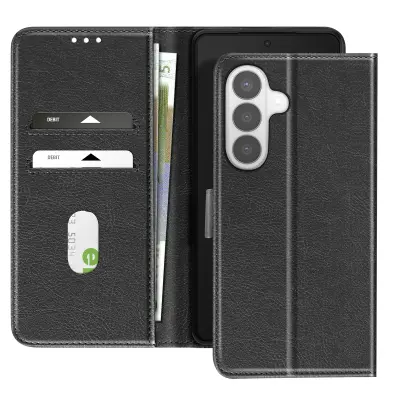 Chesterfield preklopna torbica za Galaxy S26 s stojalom, Črna