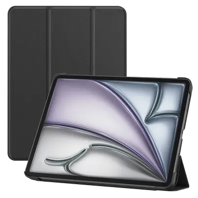 Torbica za iPad Air 13" 2025 s Prilagodljivim Stojalom Design Trifold, Črna