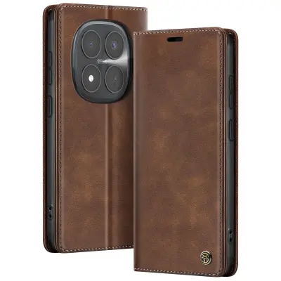 Vintage torbica za Redmi Note 15 Pro Plus 5G RFID CaseMe, Temno rjava