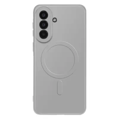 Ovitek za Galaxy A57 z vgrajenim magnetnim obročem in dvignjenim okvirjem kamere, Svetlo siva