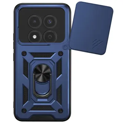 Mayaxess, Prstanasti etui za Redmi Note 15 Pro Plus 4G z drsnim pokrovčkom kamere, Nočno modra