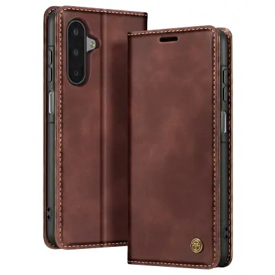 Denarnica za Galaxy A17 Kolekcija CaseMe Vintage učinek, Temno rjava