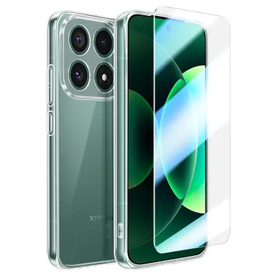 Mayaxess, Ovitek za Xiaomi 17 z zaščito zaslona iz kaljenega stekla, Prozorna