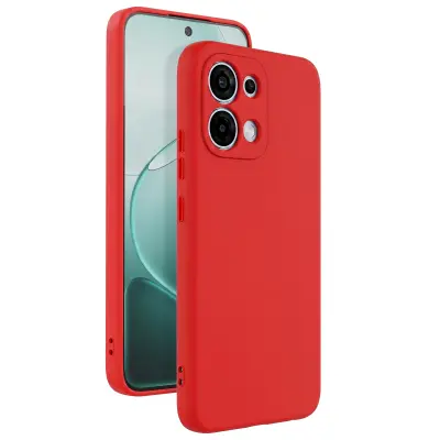 Silikonsko Ohišje Soft-Touch za Oppo A6 Pro Serije Fast Cover, Rdeča