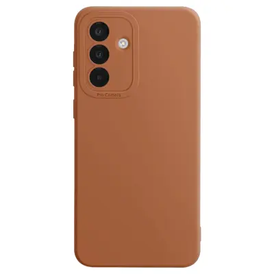Mehki silikonski etui za Galaxy A37 z ojačanim blokom kamere, Rjava