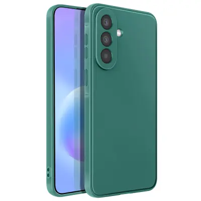 Mehak silikonski ovitek za Galaxy A57 protiudarni oleofoben, Temno zelena