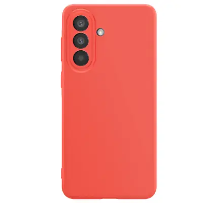 Mehak Soft-Touch silikonski ovitek za Galaxy A57 serija Fast Cover, Oranžna