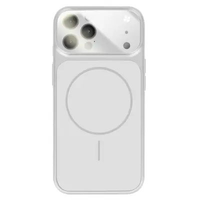 Ovitek za iPhone 12 Pro MagSafe mat steklo AG Glass, Srebrna