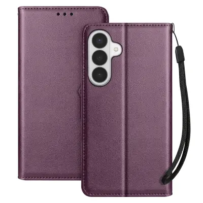 Denarnica etui Galaxy S26 Plus, trak in video stojalo, Vijolična