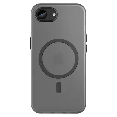 MagSafe etui za iPhone 17e z okrepljeni robovi, Prozorna črna