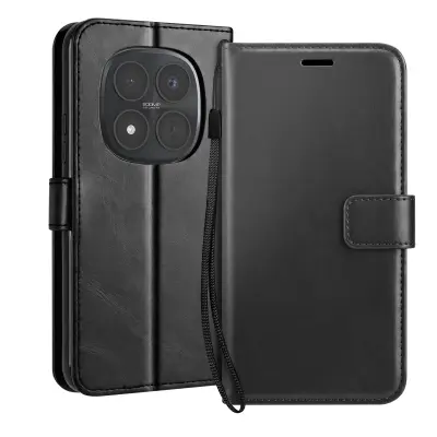 Mayaxess, Denarnica za Redmi Note 15 Pro Plus 5G s trakom in funkcijo stojala, Črna
