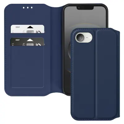 Classic torbica za iPhone 17e s predalom in stojalom, Modra