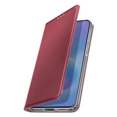 Folio etui za Galaxy A57 z žepkom za kartice in funkcijo video stojala, Bordo