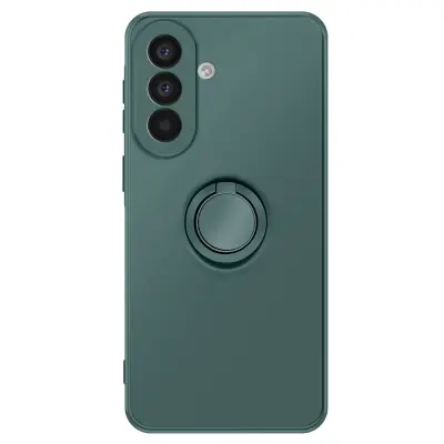 Soft-Touch ovitek za Galaxy A57 z magnetnim podpornim obročem, Zelena