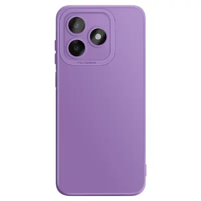Mehak silikonski ovitek Honor X5c Plus – ojačana zaščita kamere, Vijolična