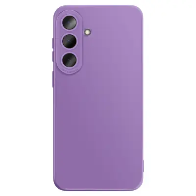 Mehak silikonski ovitek za Galaxy S26 z ojačanim blokom kamere, Vijolična