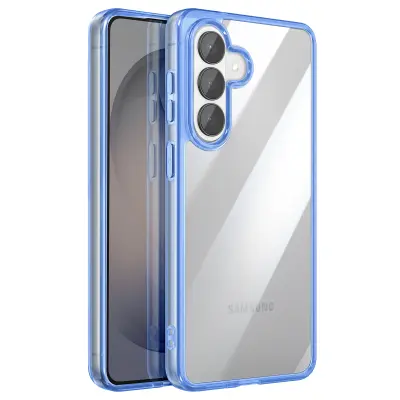Torbica za Galaxy S26, odporna na udarce, dvomaterialna, z zaščiteno kamero, Modra