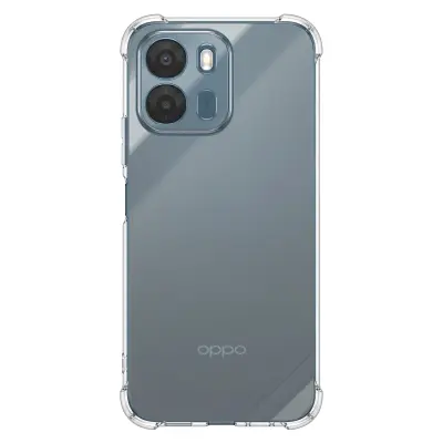 Ovitek za Oppo A6 iz Mehkega Silikona z Ojačanimi Vogali Proti Udarcem Bumper, Prozorna