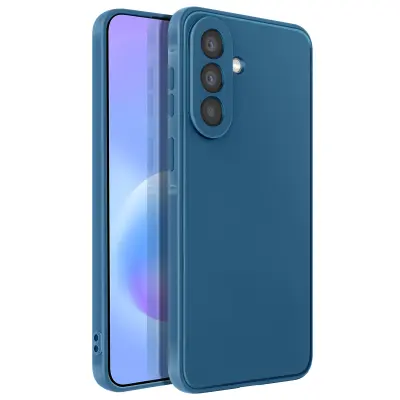 Mehak silikonski ovitek za Galaxy A57 protiudarni oleofoben, Modra