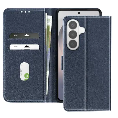 Chesterfield preklopna torbica za Galaxy S26 Plus s stojalom, Modra