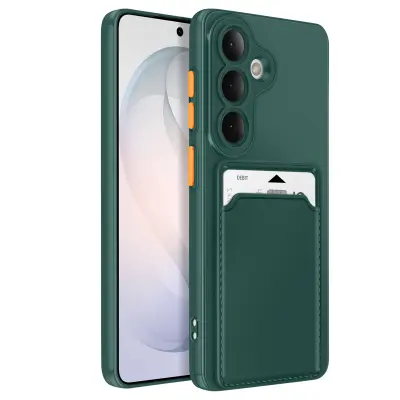 Etui za Galaxy S26 z držalom za kartice in zaščito kamere, Zelena