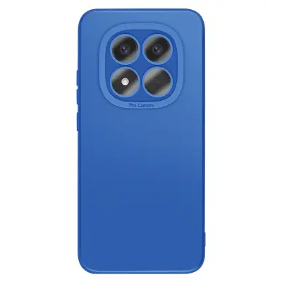 Mehak silikonski ovitek za Redmi Note 15 Pro Plus z ojačanim blokom kamere, Modra