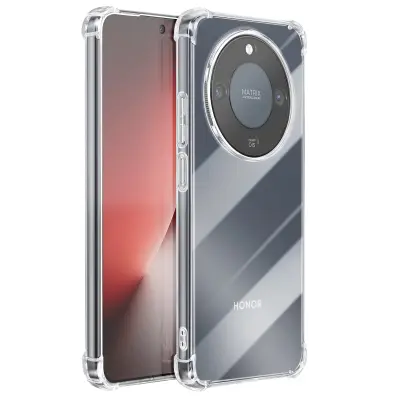 Mayaxess, Silikonski ovitek za Honor Magic 8 Lite – ojačani protiudarni vogali, Prozorna