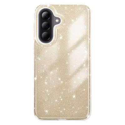 Ovitek za Galaxy A57 Glitter Edition z dvignjenim okvirjem kamere, Zlata