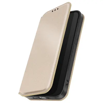 Preklopni etui za iPhone 16e z žepkom za kartice in funkcijo stojala, Zlata