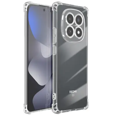 Mayaxess, Silikonska zaščita za Redmi Note 15 5G / 4G z okrepljeni kotički antišok, Prozorna