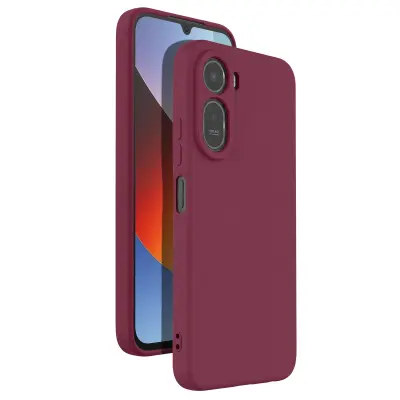 Silikonsko Ohišje Soft-Touch za Redmi A7 Pro Serije Fast Cover, Bordo