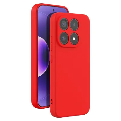 Silikonsko Ohišje Soft-Touch za Xiaomi 17 Serije Fast Cover, Rdeča