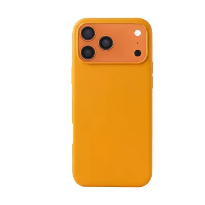 MW, Silikonski MagSafe ovitek za iPhone 17 Pro z zaščito kamere, Oranžna