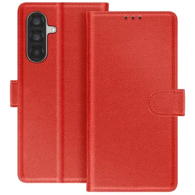 Denarnica za Galaxy A37 serija Chesterfield s funkcijo stojala, Rdeča