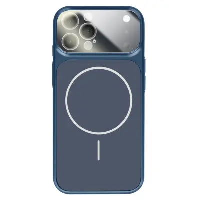 Ovitek za iPhone 12 Pro MagSafe mat steklo AG Glass, Nočno modra