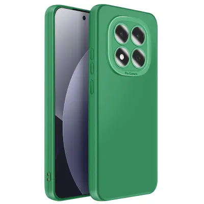 Silikonski ovitek za Redmi Note 15 Pro 4G z robom za kamero, Zelena