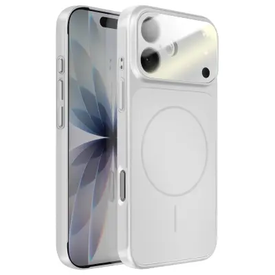 Trd MagSafe ovitek za iPhone 17 z zaščito kamere, Srebrna
