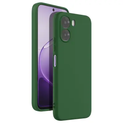 Silikonsko Ohišje Soft-Touch za Oppo A6x Serije Fast Cover, Temno zelena