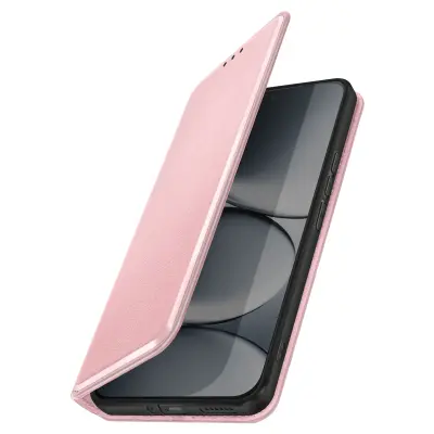 Preklopna torbica za Redmi Note 15 Pro 5G – predali za kartice in stojalo, Roza
