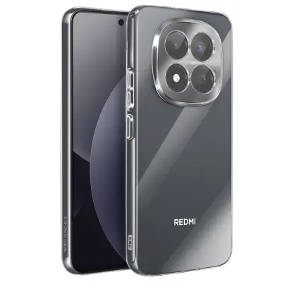 Ovitek za Redmi Note 15 Pro 4G iz mehkega silikona z dvignjenim robom kamere, Prozorna