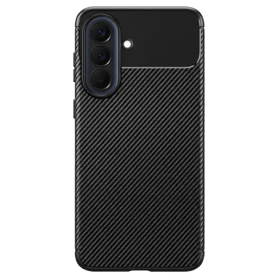 Ovitek za Galaxy A57 teksturiran karbonska vlakna protidrsni, Črna