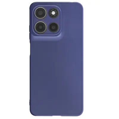 Mayaxess, Mehak oleofobni silikonski ovitek – Moto G17 / Moto G17 Power, Nočno modra